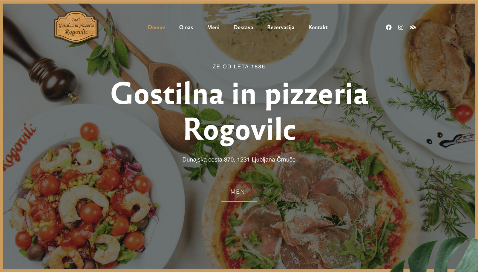 Izdelava spletne strani za Gostilno in pizzerijo Rogovilc